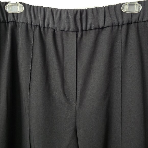 ME+EM Side Stripe Track Pant 14 US 18 UK Wide Leg Trouser Black Zip Pockets NEW - Picture 8 of 15